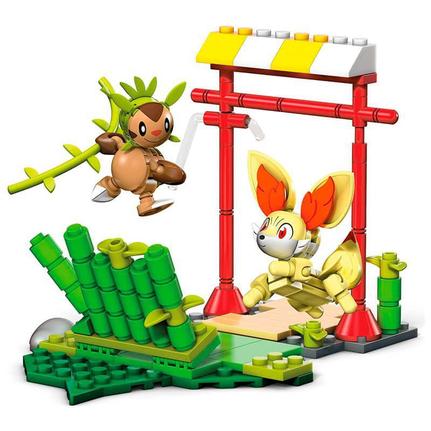 Blocos De Montar Mega Construx Pokemon Chespin Vs Fennekin Mattel Blocos De Montar Magazine Luiza