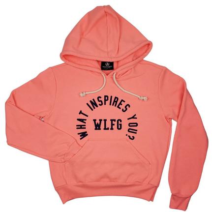 bright orange moletom com capuz women's