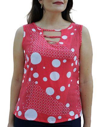 blusa regata estampada