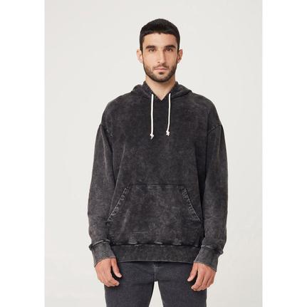 moletom com capuz acid wash