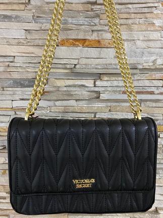 victoria secret chevron quilted shoulder bolsa
