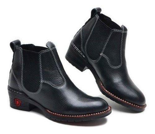 Bota Botina Cowboy Masculina Infantil Country Couro REF 015 Black - CLA-CLE  - Bota Infantil - Magazine Luiza