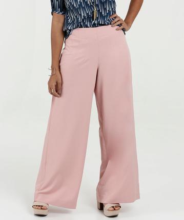 Calça Pantalona Feminina Fenda Amarração Marisa | Marisa