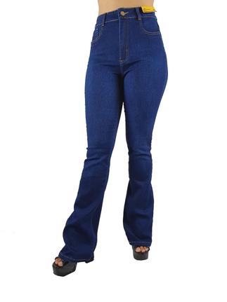 calça jeans azul royal feminina