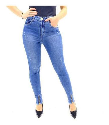 bolsa de calça jeans com zíper