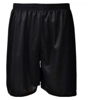 shorts preto de futebol