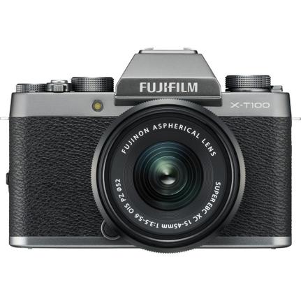 Câmera Digital Fujifilm Mirrorless Cinza 24.2mp - X-t100 | 15-45mm