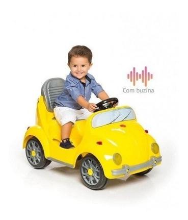 Carrinho de Passeio Bebes Fusca 2 em 1 Pedal e Haste Brinquedo Crianças -  Calesita - Carros a Pedal - Magazine Luiza