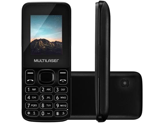 Celular Não Multilaser New Up P9032 32mb Preto - Dual Chip