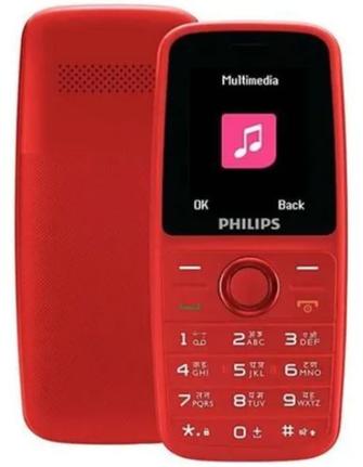 Celular Philips E108 Vermelho - Dual Chip