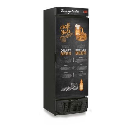 Geladeira/refrigerador 450 Litros 1 Portas Adesivado Craft Beer - Gelopar - 110v - Grba450cb