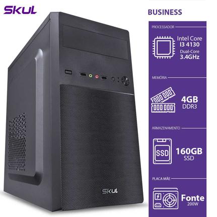 Desktop Skul Business B300 B41305004 I3-4130 3.40ghz 4gb 500gb Intel Hd Graphics Linux Sem Monitor