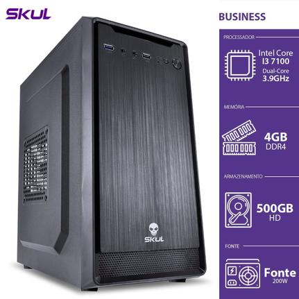 Desktop Skul Business B300 B81005004 I3-8100 3.60ghz 4gb 500gb Intel Hd Graphics Linux Sem Monitor