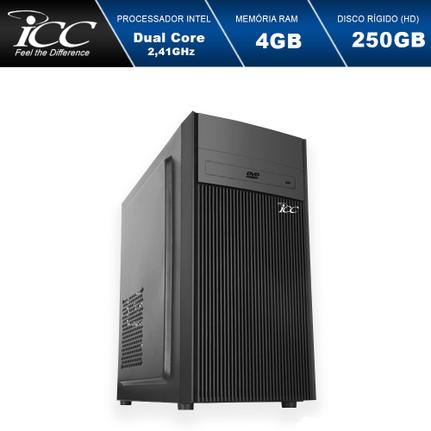 Desktop Icc Iv1840d2 Celeron J1800 2.41ghz 4gb 250gb Intel Hd Graphics Linux Sem Monitor