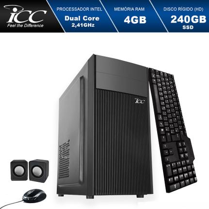 Desktop Icc Iv1847kw Celeron J1800 2.41ghz 4gb 240gb Intel Hd Graphics Linux Sem Monitor