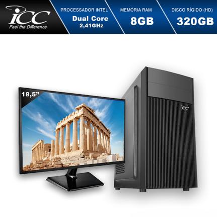 Desktop Icc Iv1880s3m18 Celeron J1800 2.41ghz 8gb 32gb Intel Hd Graphics Linux 18,5" Com Monitor