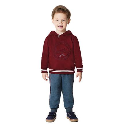 moletom com capuz maroon