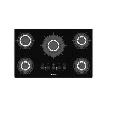 Cooktop 5 Bocas Venax Preto - Sognare - Gás Bivolt - 7279 Cooktop 5 Bocas Venax Preto - Sognare - Gás Bivolt - 7279