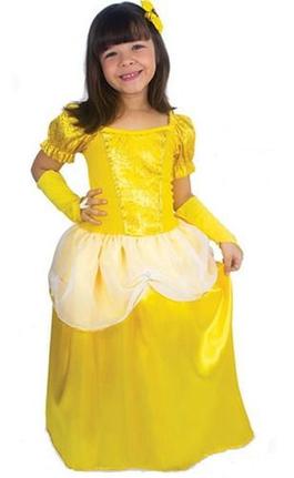 vestido da bela de criança