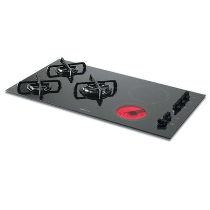 Cooktop 5 Bocas Fischer Preto - Vitrocerâmico - Gás/elétrico Bivolt - 7730-11479 Cooktop 5 Bocas Fischer Preto - Vitrocerâmico - Gás/elétrico Bivolt - 7730-11479
