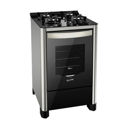 Fogão 4 Bocas Fischer Gran Cheff Inox Mesa em Vidro – Bivolt – 26987-59775