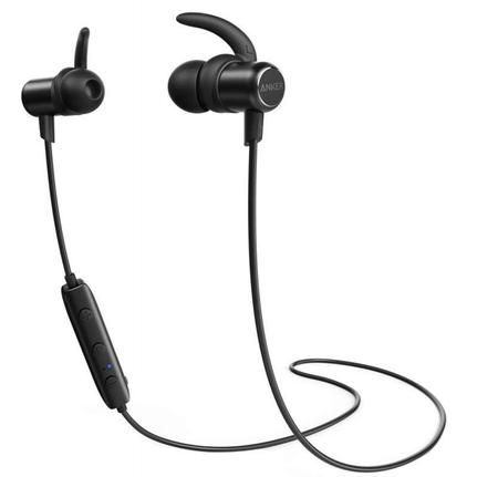 Fone de Ouvido Intra-auricular Bluetooth Soundbuds Slim Preto Anker