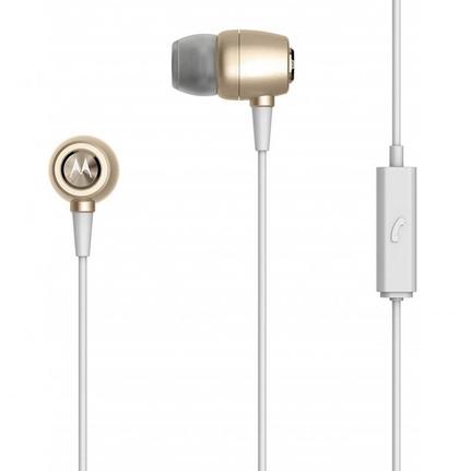 Fone de Ouvido Intra-auricular Earbuds Metal Dourado Motorola Sh009gd