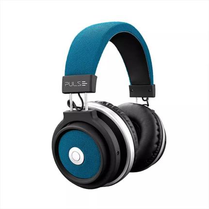 Fone de Ouvido Headphone Bluetooth Large Azul Pulse Sound Ph232