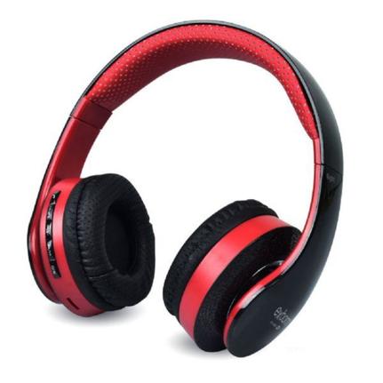 Fone de Ouvido Headphone Bluetooth Vermelho Exbom Hf400bt