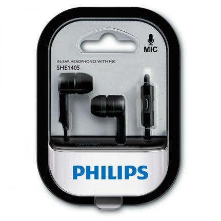 Fone de Ouvido Intra-auricular Com Microfone Philips She1405