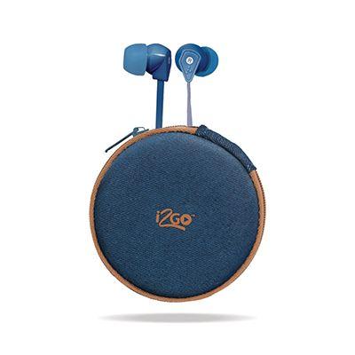 Fone de Ouvido Intra-auricular C/ Estojo Jeans I2go 830