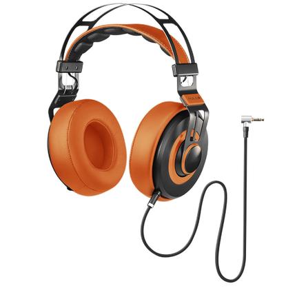 Fone de Ouvido Headset Premium Wired Large Laranja Pulse Sound Ph239