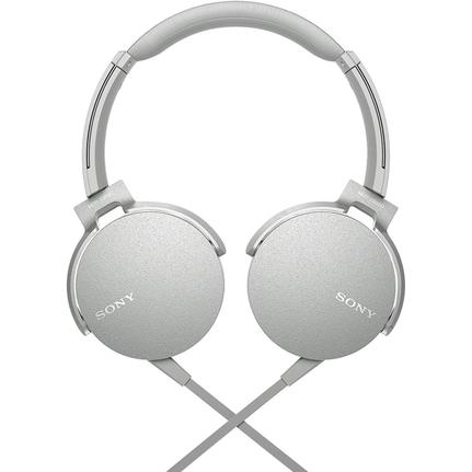 Fone de Ouvido Headphone On-ear Branco Extra Bass Sony Mdrxb550apw