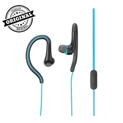 Fone de Ouvido Earbuds Sport Com Microfone Azul Motorola