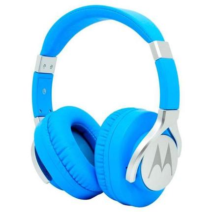 Fone de Ouvido Headphone Com Microfone Pulse Max Wired Azul Motorola Sh004
