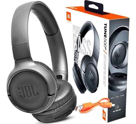 Fone de ouvido sem fio JBL Tune 500BT preto - Fone de Ouvido com Fio - Magazine  Luiza