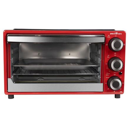 Forno 22l Britânia Vermelho - Elétrico - 110v - Bfe22v