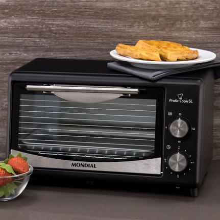 Forno 6l Mondial Preto - Elétrico - Pratic Cook - 220v - Fr-09