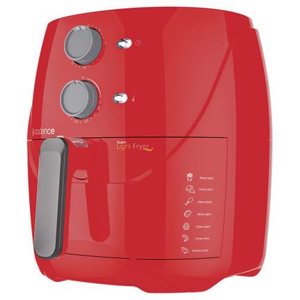 Fritadeira Cadence Super Light Fryer 3,2l Vermelho 110v - Frt551