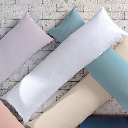 Fronha Avulsa 180 Fios 40cm X 130cm Unique Body Pillow Branco
