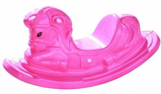 Cavalinho de balanço rosa Clearance