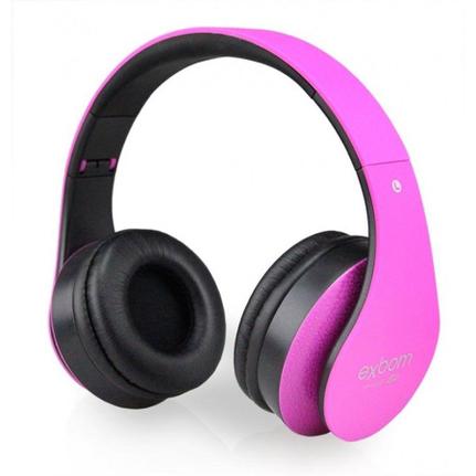 Fone de Ouvido Headphone Bluetooth Azul Exbom Hf400bt