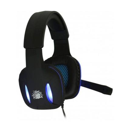 Fone de Ouvido Headset Preto Com Luz Led Azul Nemesis Nm-2190