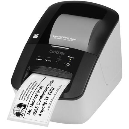 Impressora Térmica Etiqueta Brother Ql700 Transferência Térmica Monocromática Usb 110v