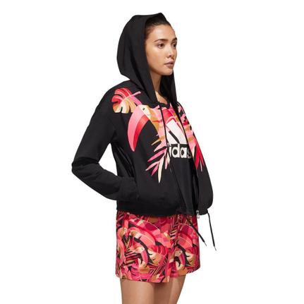 jaqueta adidas com capuz feminina