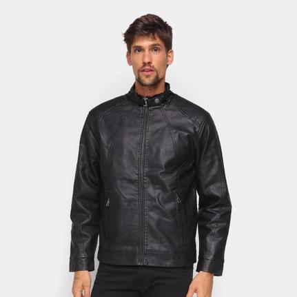 Jaqueta Giorgio Bianco Biker Forro Peluciado Masculina