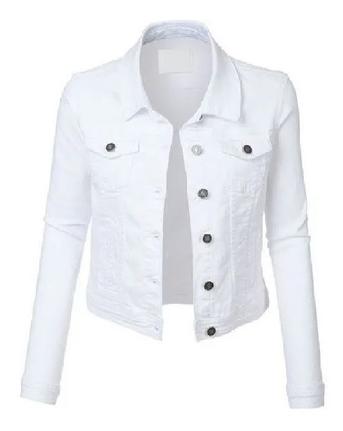 casaco jeans branco