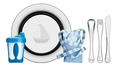 Jogo Talheres Prato Copo 6 Pecas Infantil Inox Refeicao Bebe Tramontina No Magalu Magazine Luiza