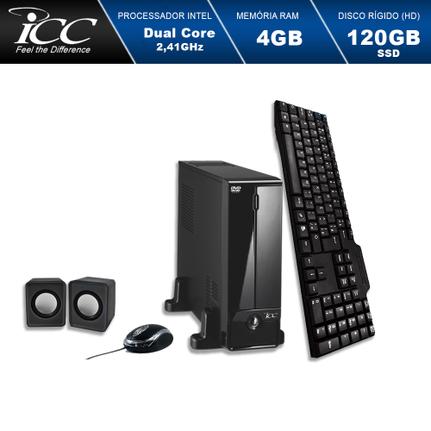 Desktop Icc Sl1846c Celeron J1800 2.41ghz 4gb 120gb Intel Hd Graphics Linux Sem Monitor