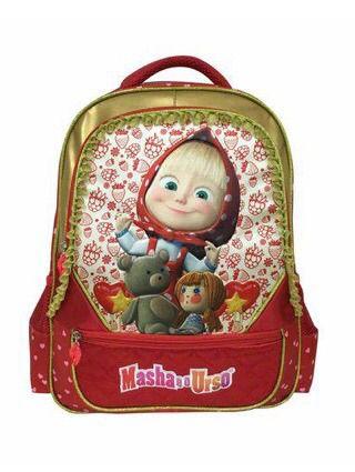 Kit Escolar Infantil Marsha e o Urso Mochila IS33941MU e Lancheira  LA33944MU -Roxo